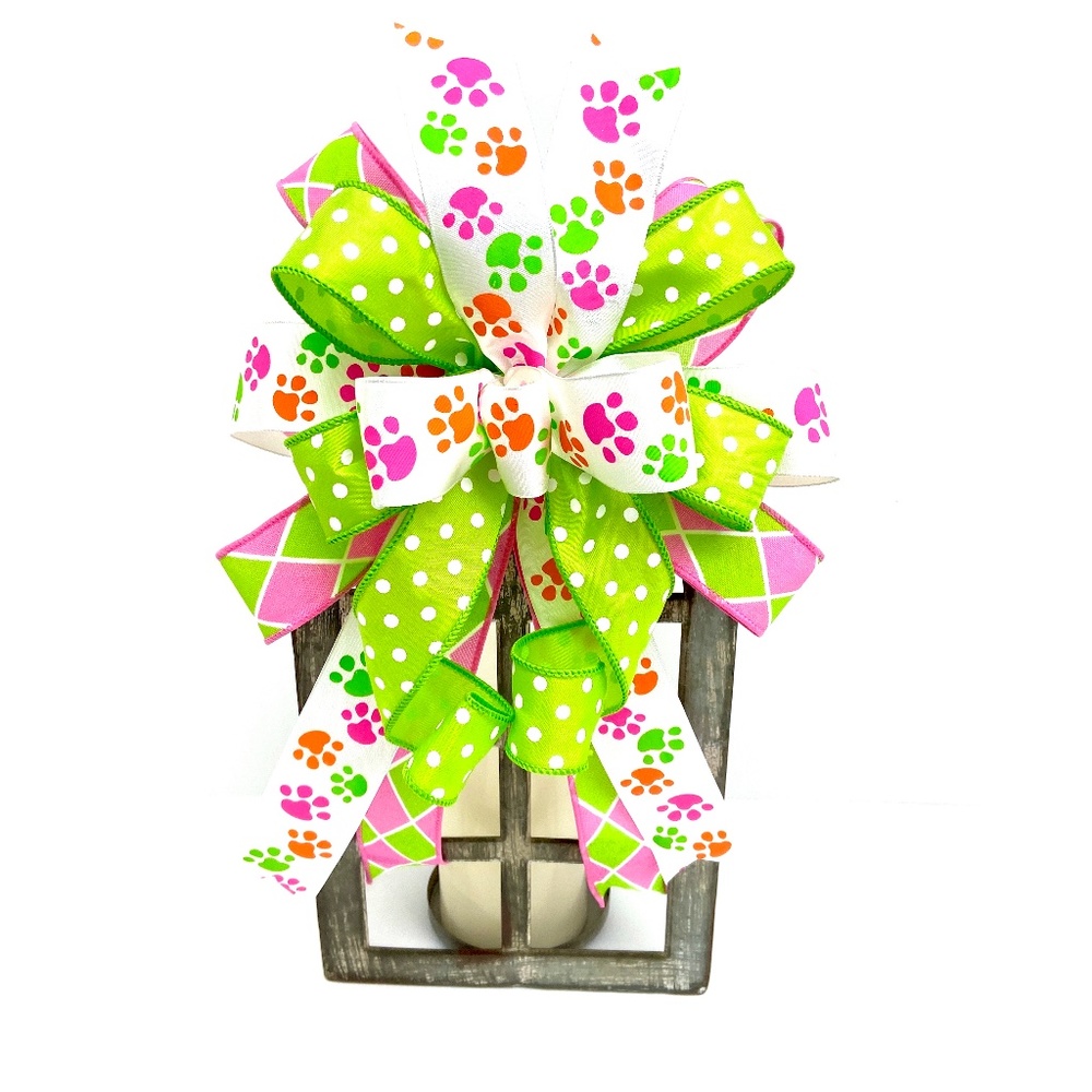 ** Sold Out** Colorful Animal Print Bow